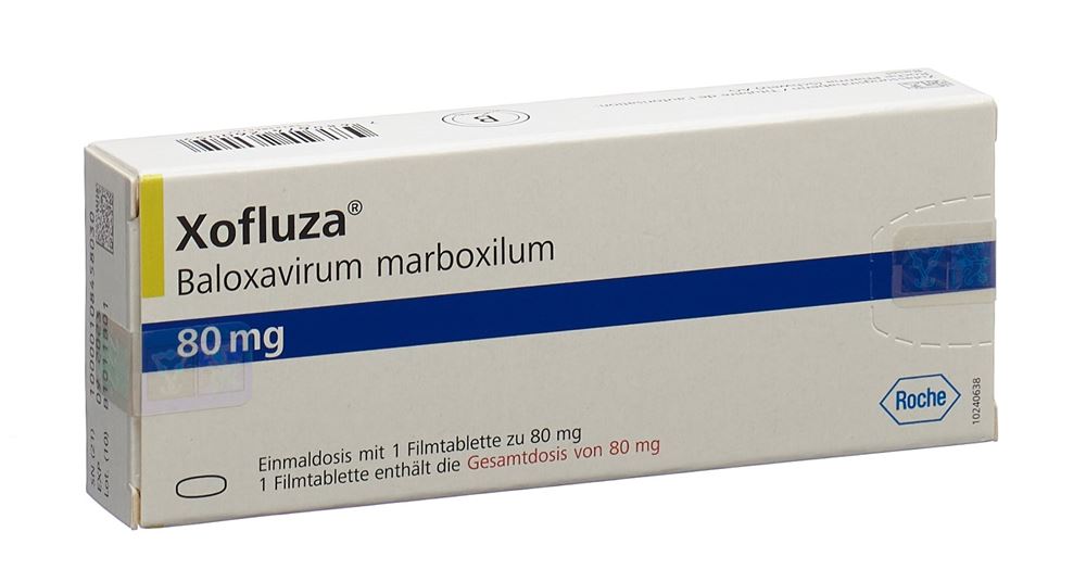 XOFLUZA cpr pell 80 mg blist 1 pce, image principale
