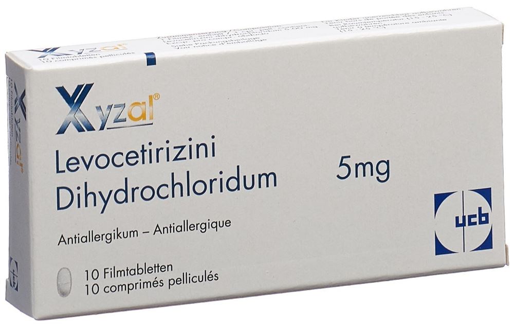 XYZAL cpr pell 5 mg sécable blist 10 pce, image principale