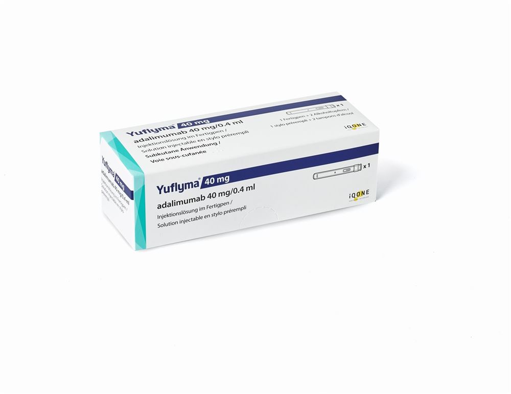 YUFLYMA Inj Lös 40 mg/0.4ml Fertigpen Fertpen 1 Stk, Hauptbild