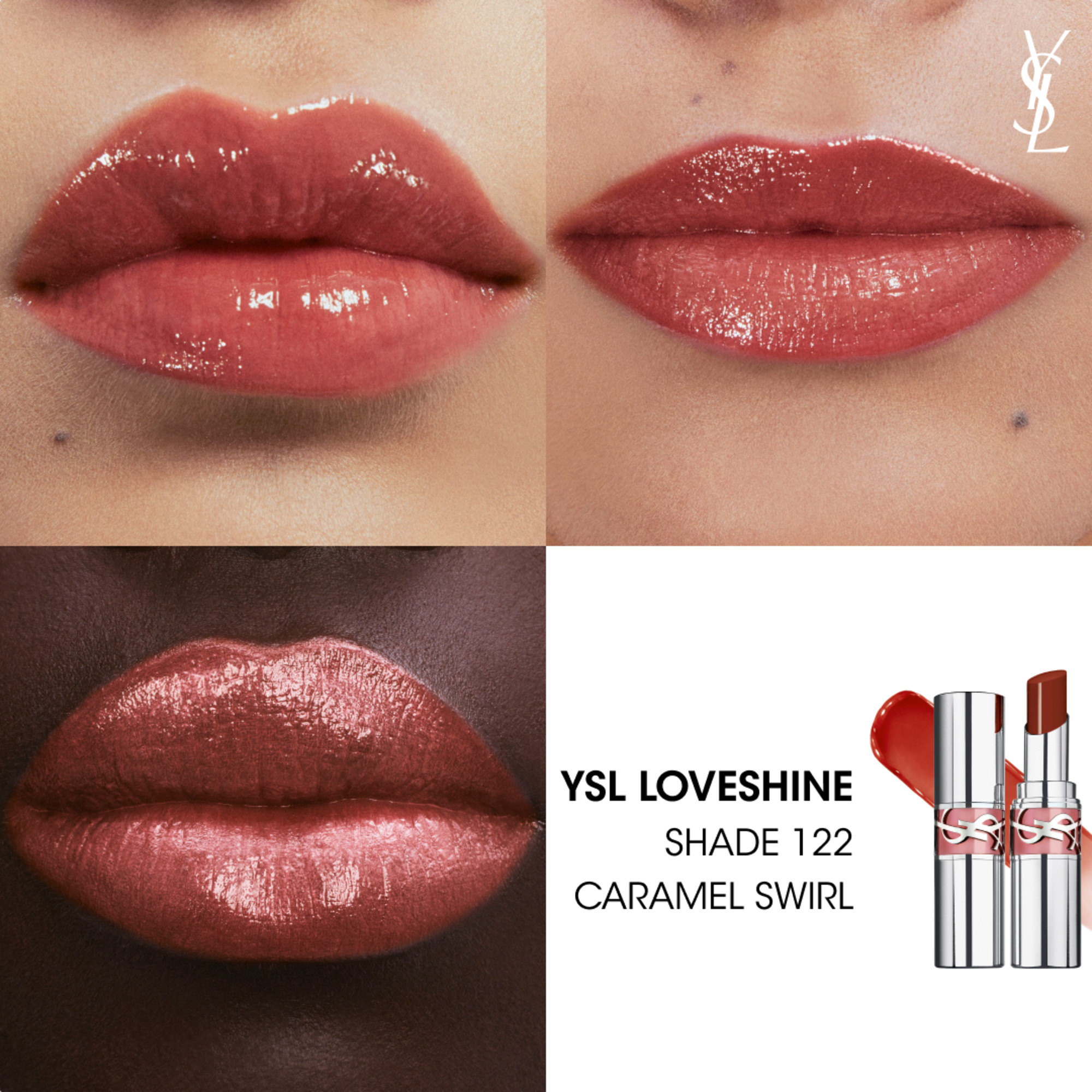 Yves Saint Laurent Loveshine Rouge Volupte Shine Lippenstift, Bild 4 von 4