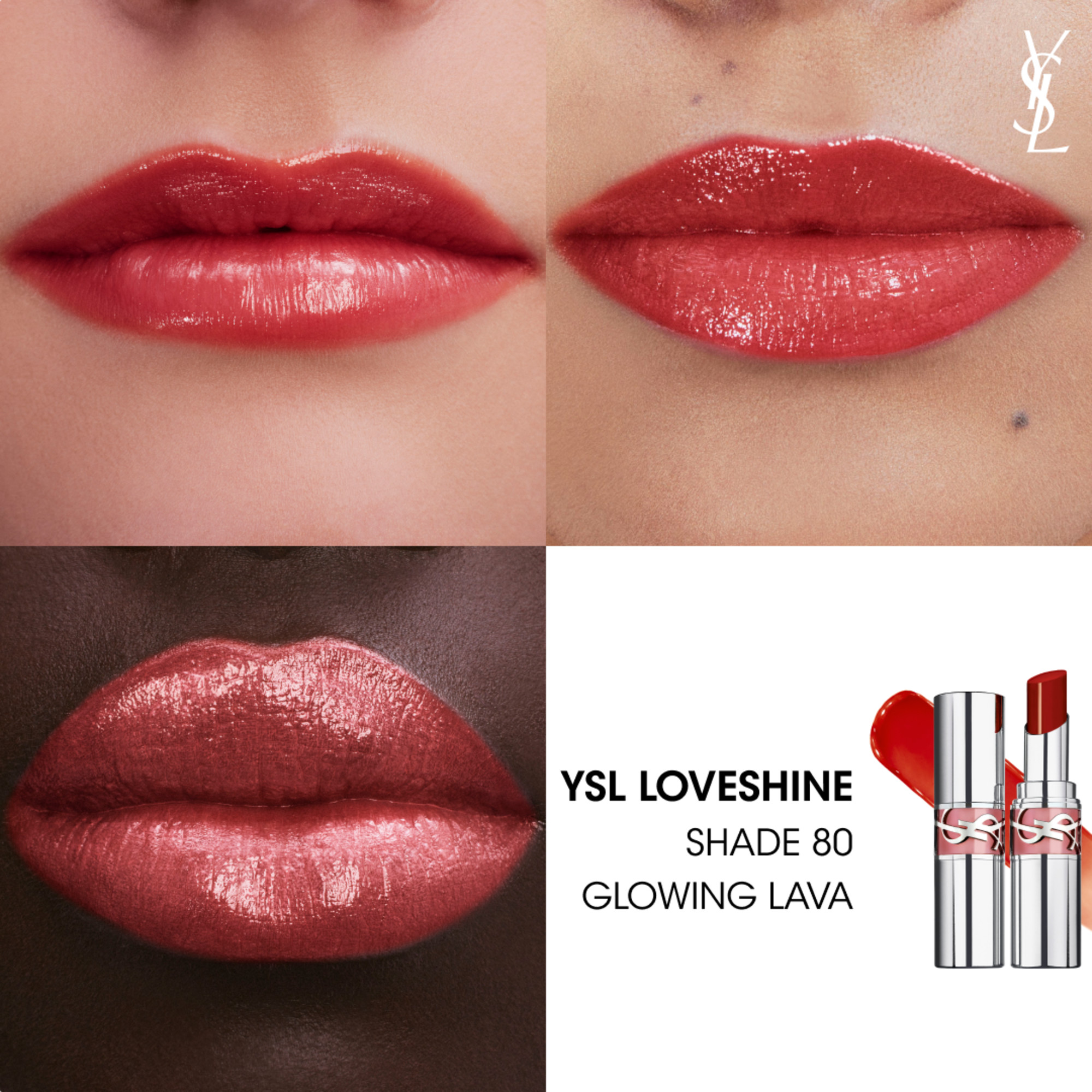 Yves Saint Laurent Loveshine Rouge Volupte Shine Lippenstift, Bild 3 von 4