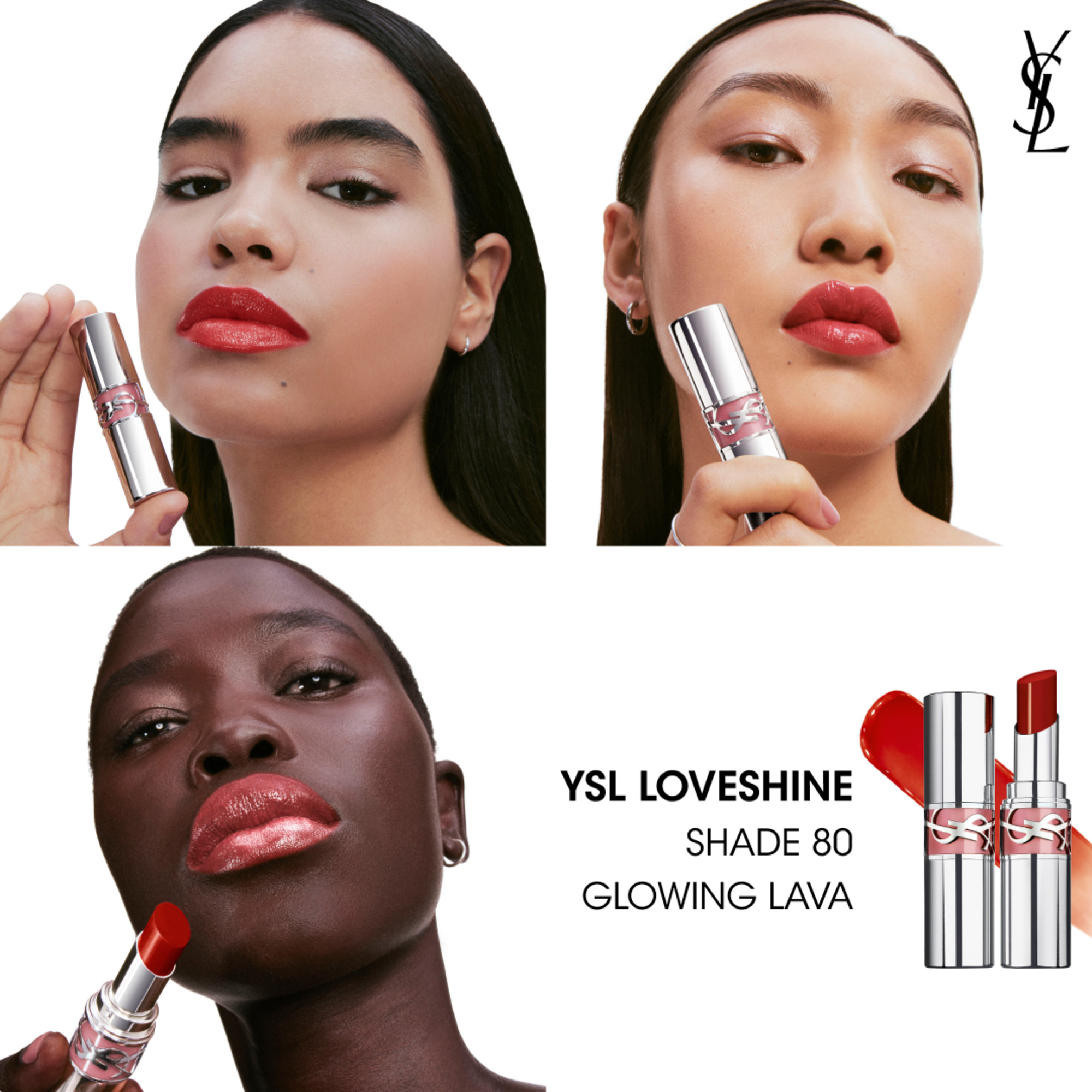 Yves Saint Laurent Loveshine Rouge Volupte Shine Lippenstift, Bild 4 von 4