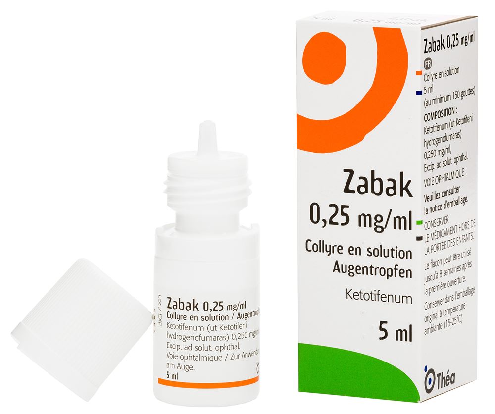 ZABAK Gtt Opht 0.25 mg/ml Fl 5 ml, Hauptbild