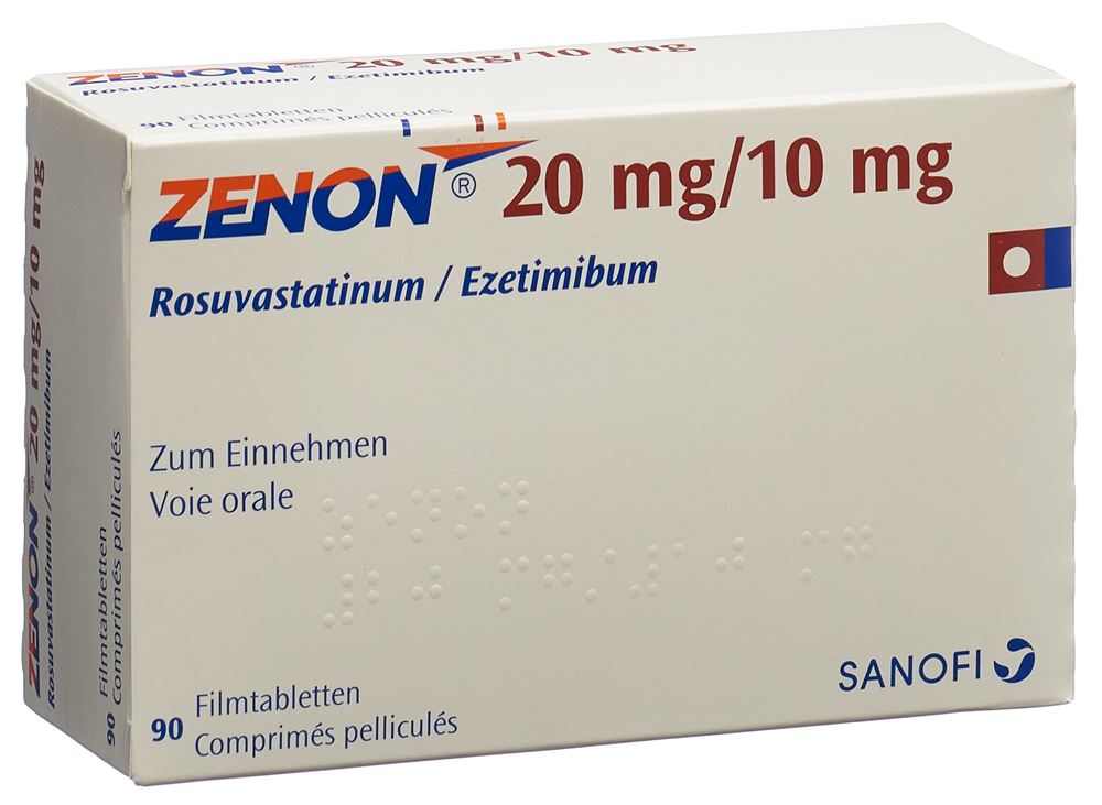 ZENON cpr pell 20 mg/10 mg blist 90 pce, image principale