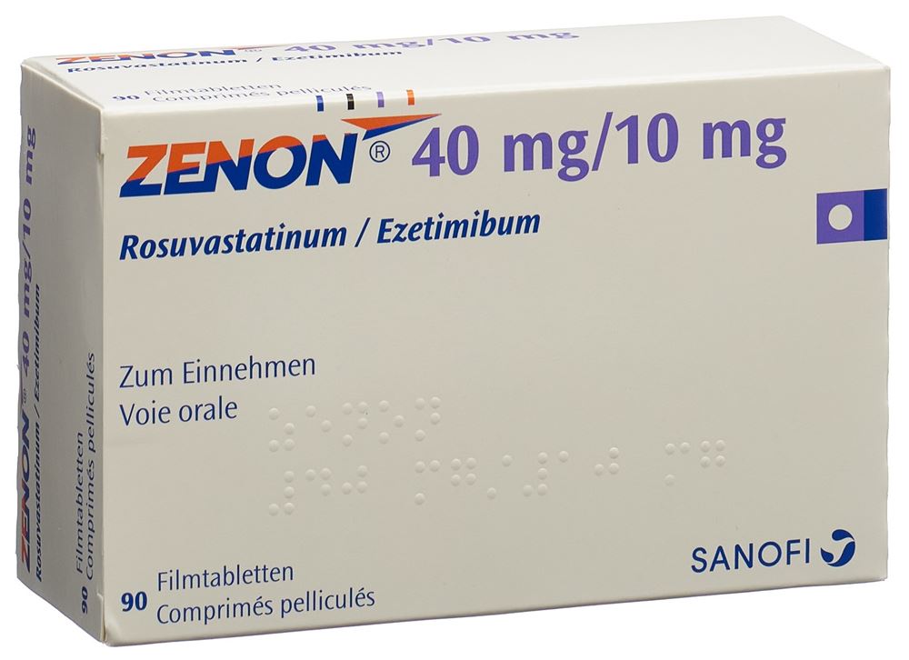 ZENON cpr pell 40 mg/10 mg blist 90 pce, image principale