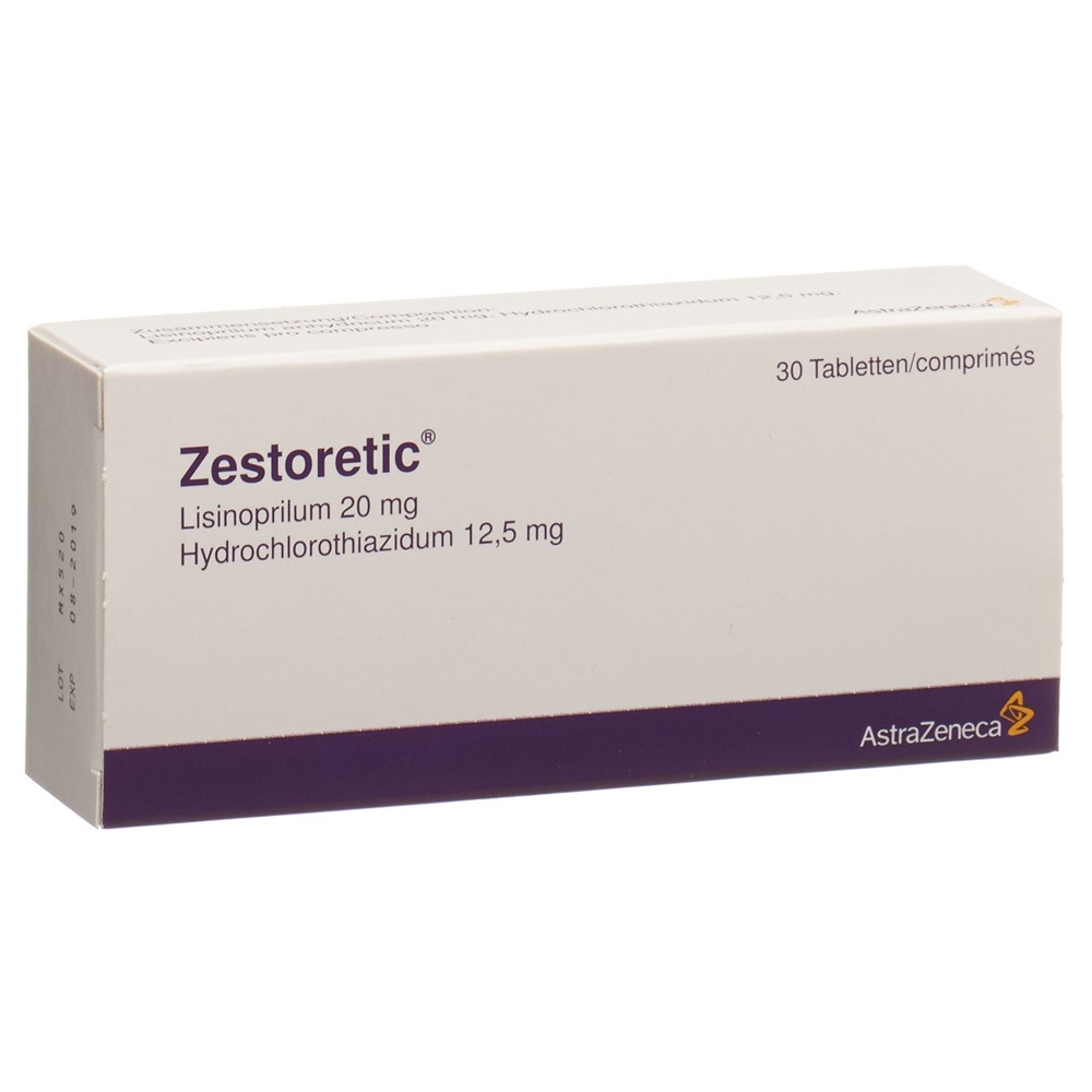 Zestoretic cpr 20/12.5 blist 30 pce, image principale