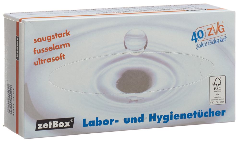 ZETBOX chiffonettes hygiènique laboratoire