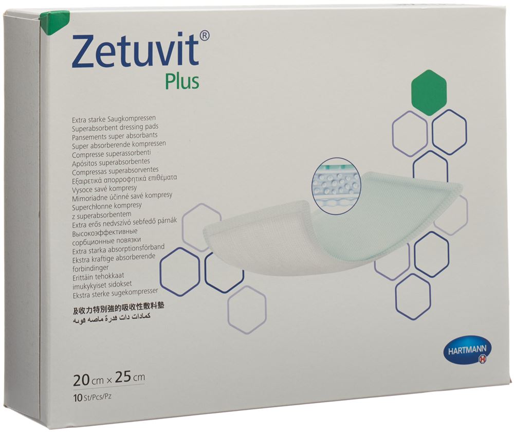 ZETUVIT Plus Absorptionsverband, Hauptbild ZETUVIT Plus Absorptionsverband, Hauptbild