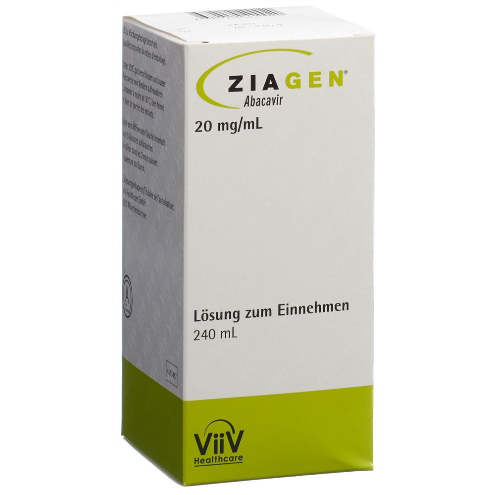 ZIAGEN sol buv 20 mg/ml fl 240 ml, image principale