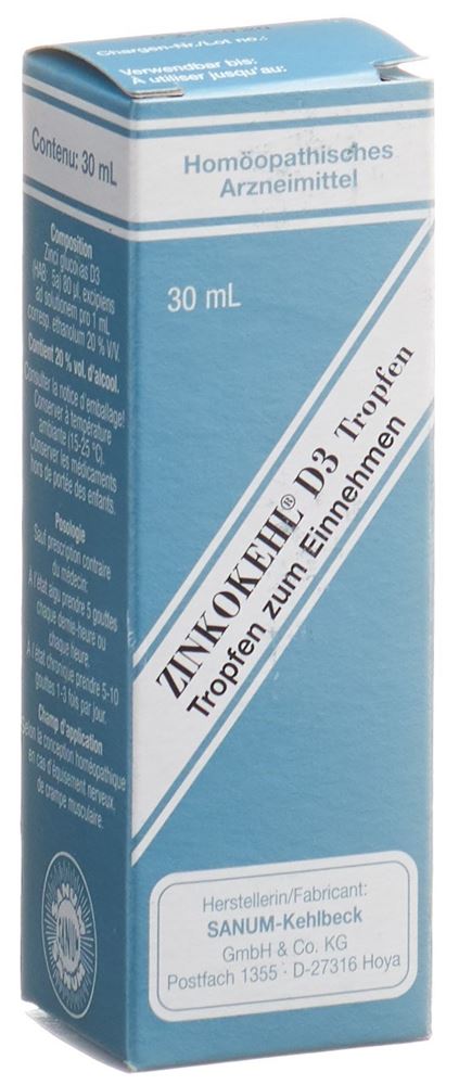 ZINKOKEHL Tropfen 3 D Fl 30 ml, Hauptbild