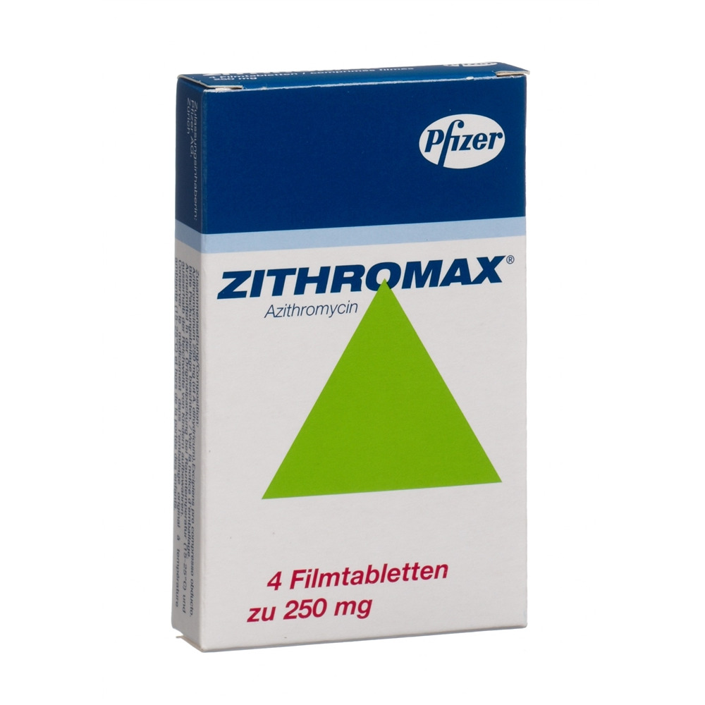 ZITHROMAX cpr pell 250 mg blist 4 pce, image principale