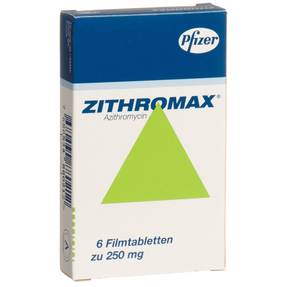 ZITHROMAX cpr pell 250 mg blist 6 pce