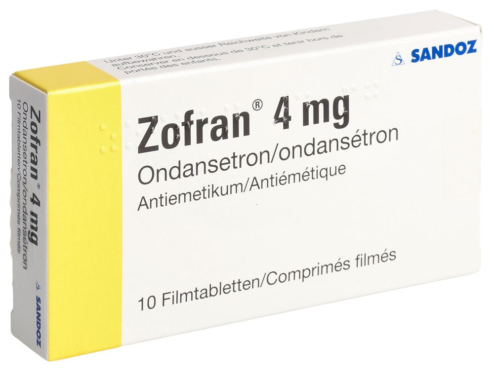 Zofran cpr pell 4 mg blist 10 pce, image principale