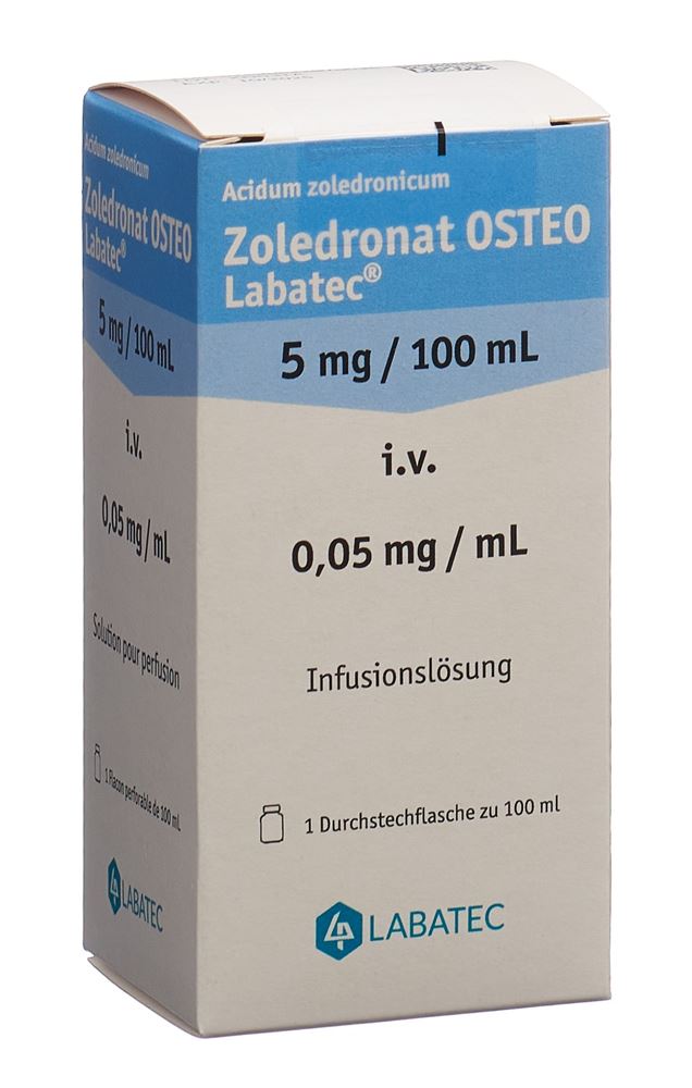 ZOLEDRONATE Osteo Labatec 5 mg/100ml, Hauptbild