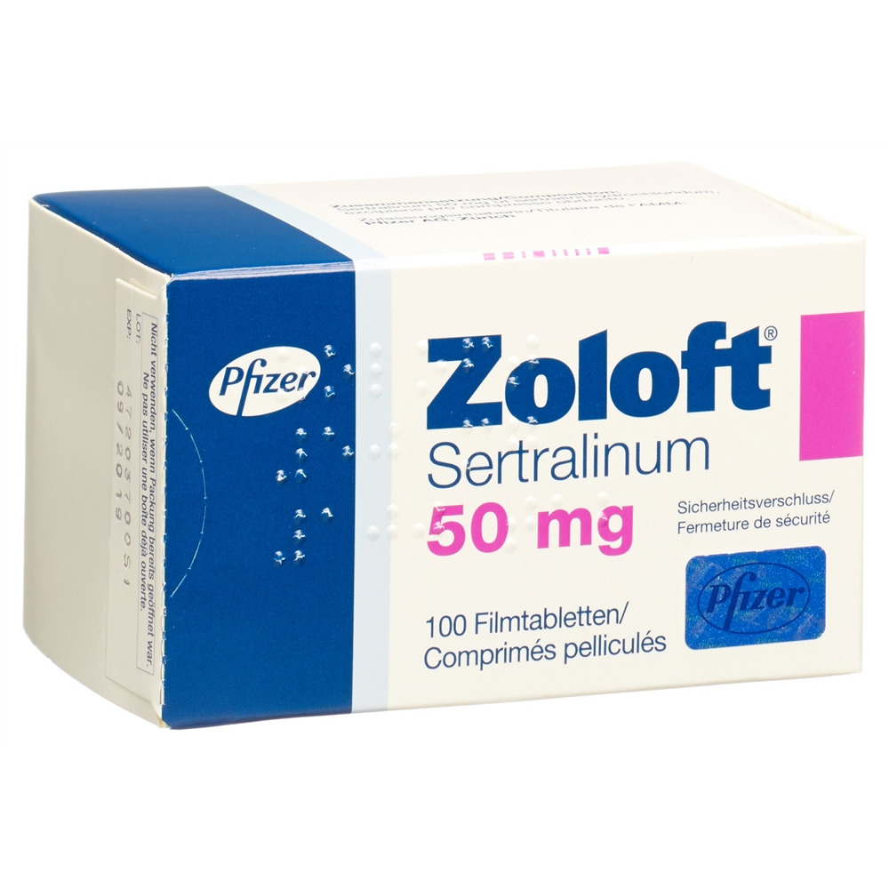 ZOLOFT cpr pell 50 mg blist 100 pce, image principale