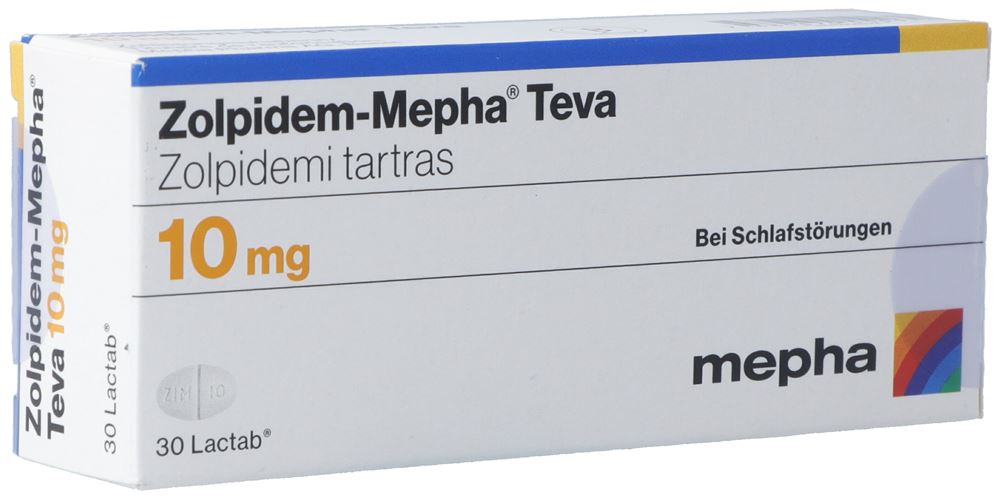 ZOLPIDEM Mepha Teva 10 mg, image principale