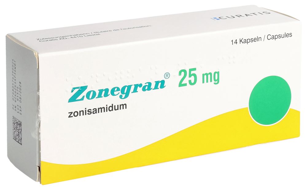 ZONEGRAN caps 25 mg blist 14 pce, image principale