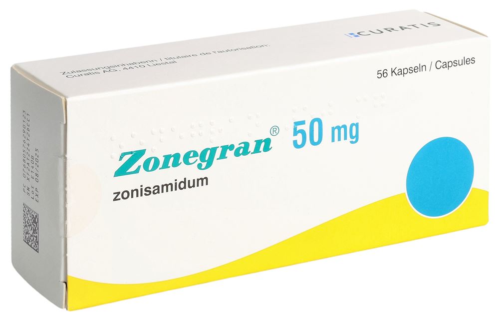 ZONEGRAN Kaps 50 mg Blist 56 Stk, Hauptbild