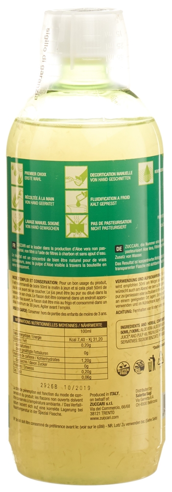 ZUCCARI Aloe Vera Saft, Bild 2 von 3