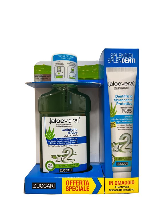 ZUCCARI Colluttorio Aloe + Dentifricio Aloe, image principale